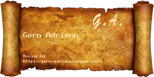 Gern Adrienn névjegykártya